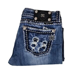 Miss Me LOW RISE boot cut denim jeans